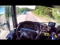 Calm Country road truck & trailer driving (POV, Mercedes V6 Engine)