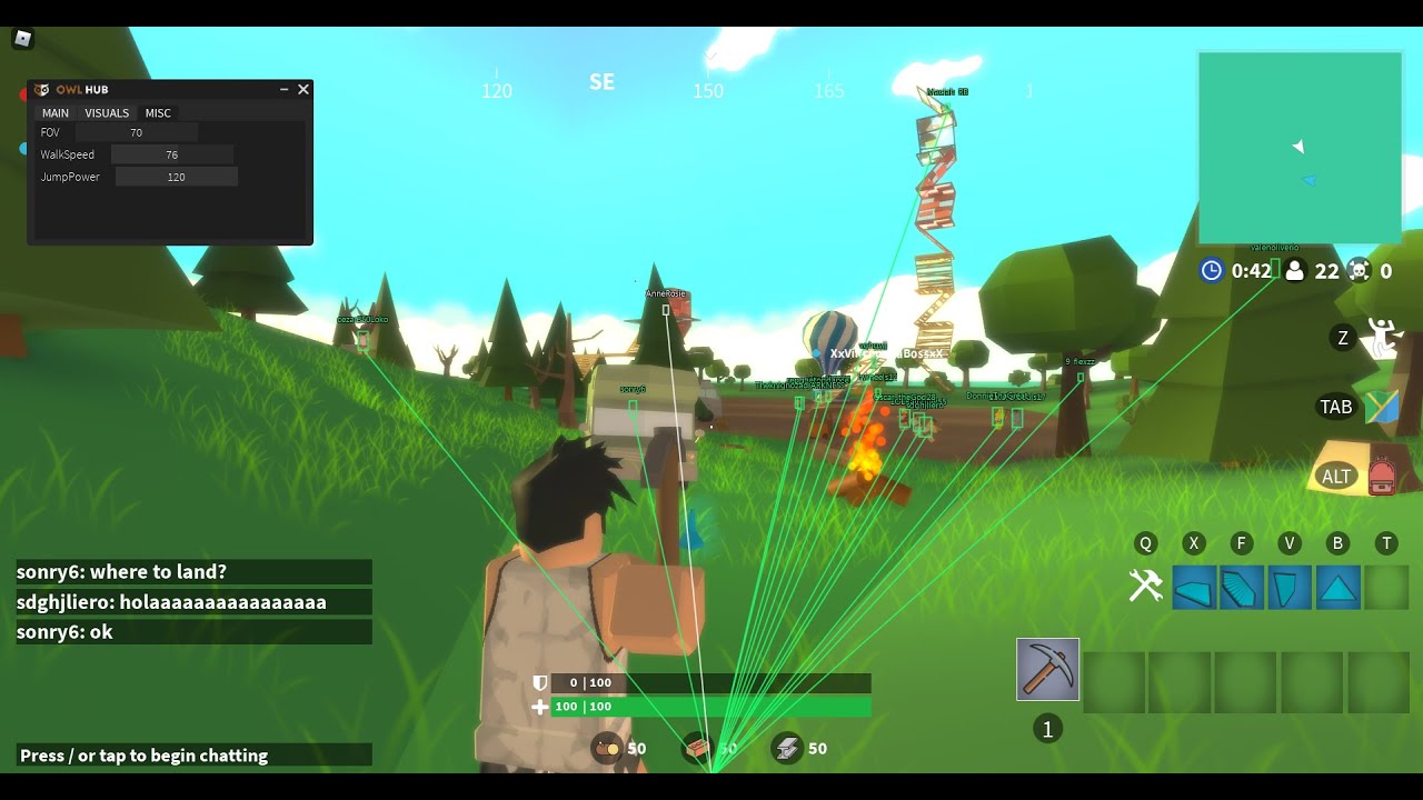 roblox island royale hack aimbot