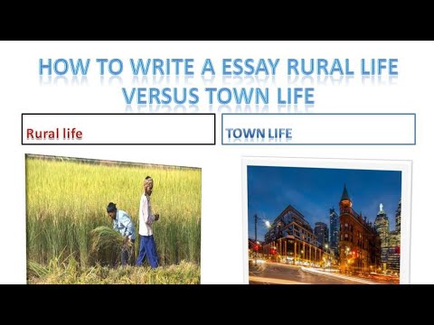 write essay on rural life