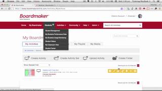 Boardmaker Online - Overview of main menus