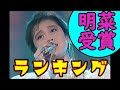 ８０年代アイドル懐メロ【中森明菜】 昭和の音楽賞‼受賞ランキング