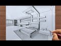 How to Draw a Room in 2-Point Perspective Step by Step