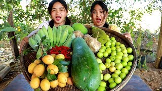 Mango Papaya Banana And Other Fruit Recipe - Cooking Fish Paste Sauce - My Food My Lifestyle