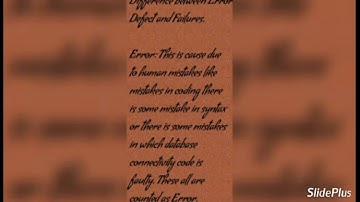 Difference between error, defect, failure | Defect Life Cycle |Testing Interview Question|TestingHub