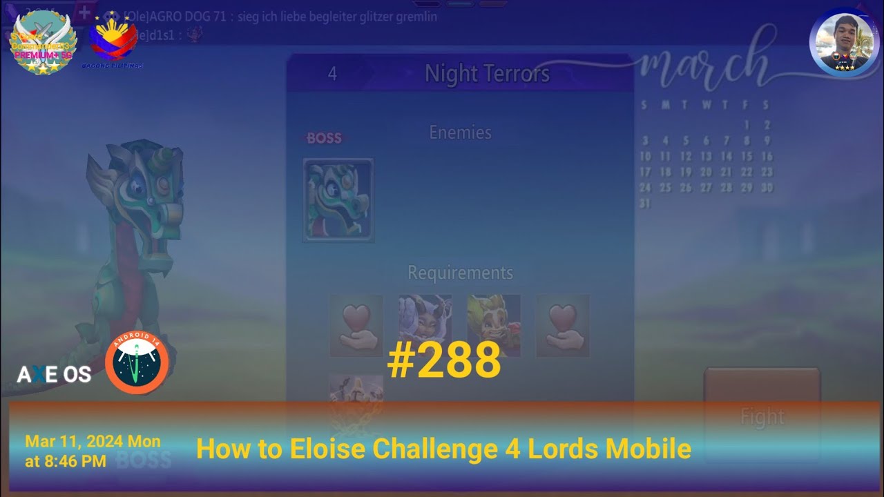 How to Eloise Challenge 4 Lords Mobile