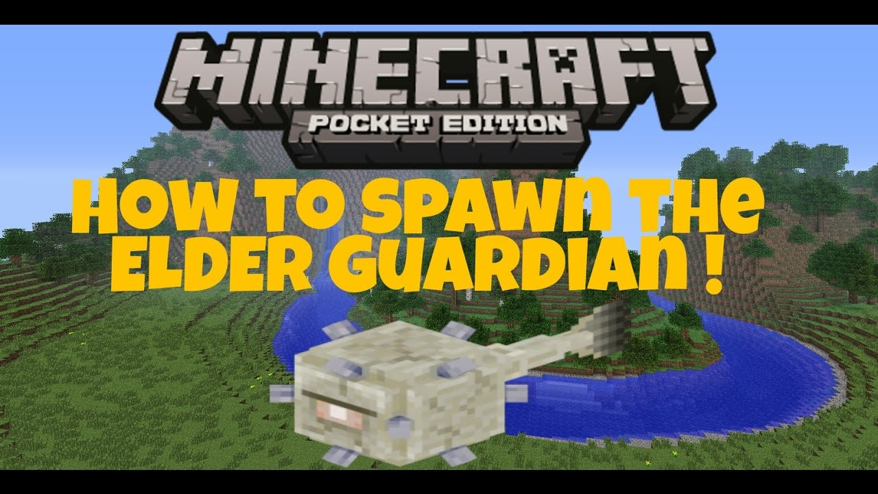 How to Summon the ELDER Guardian in MCPE 0.16.0 !