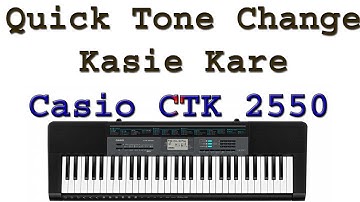 quick tone change in Casio CTK 2550 || how to use keypad