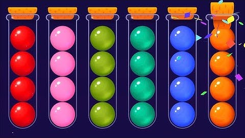 Ball game level 490-494 | Ball Sort puzzle