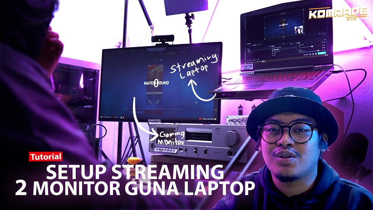 TUTORIAL SETUP STREAMING 2 MONITOR GUNA LAPTOP SAHAJA YouTube