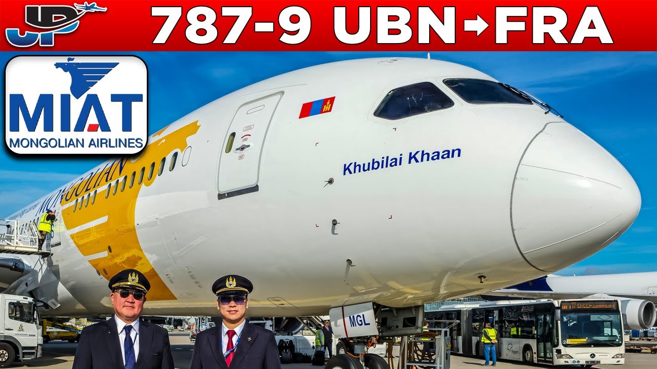 MIAT Mongolian 787-9 Cockpit from Ulaanbaatar🇲🇳 to Frankfurt🇩🇪