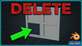 Delete face on an object. Blender Mini Tutorial (#49)(S4) #cgi #3dart #blender3d