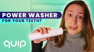 Quip Water Flosser Review | This thing is scary!