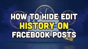 How to hide edit history on facebook posts?