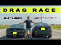 Ford Fusion Sport vs Ford Mustang 2.3l EcoBoost, I didn't expect this outcome! Drag and Roll Race.