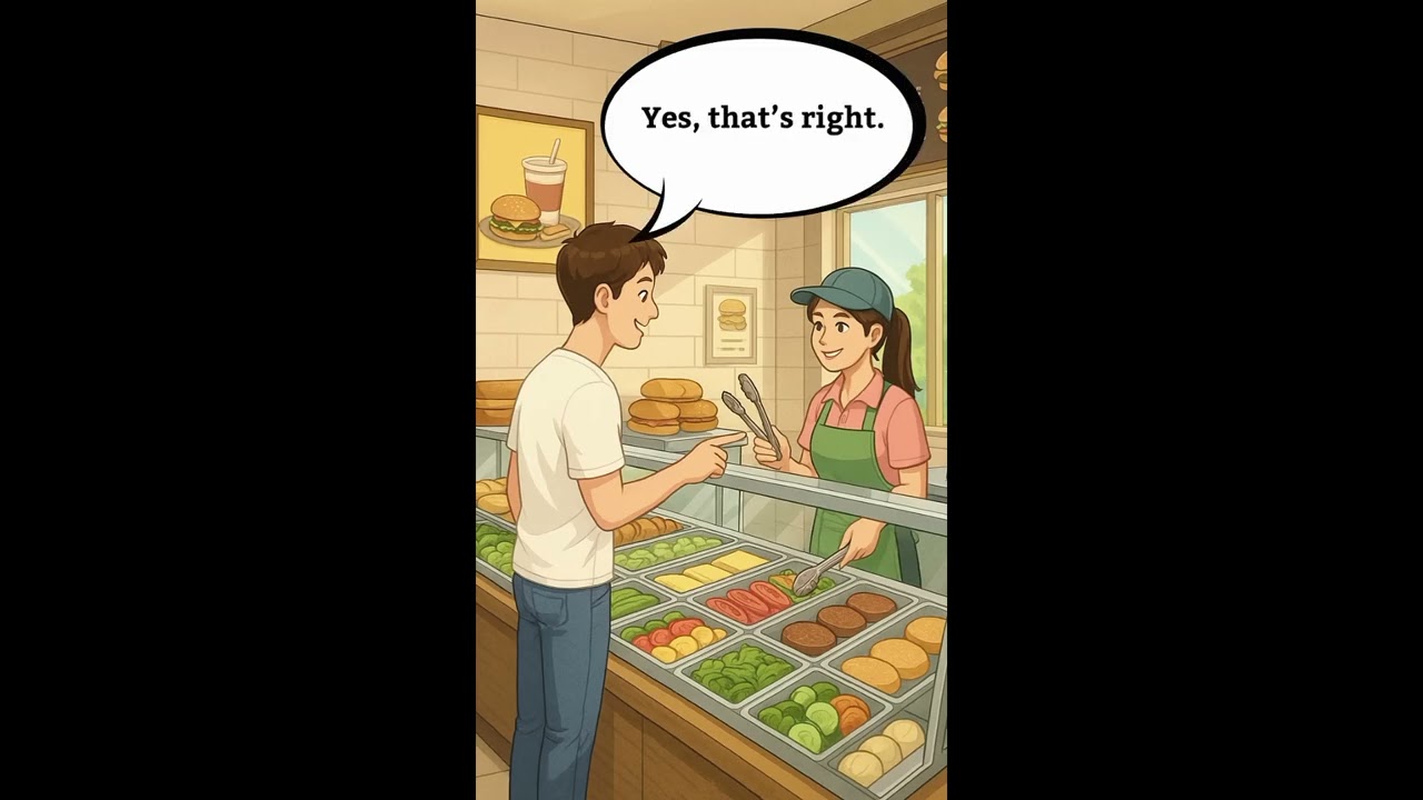 Легкая практика разговорного английского: заказ бургера в ресторане 