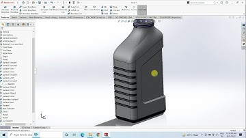 SoildWorks Surfacing | Engine Oil Bottle Design Part -01