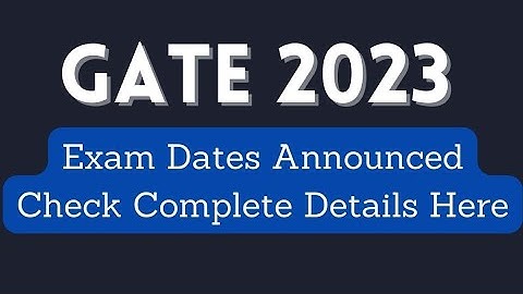GATE 2023 exam date announced🤞 #officialupdate #iitkanpur #gateaspirants #bigupdate #breakingnews