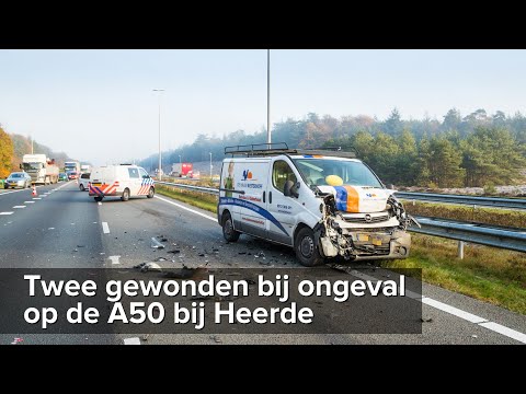 Twee gewonden bij kopstaart aanrijding A50 Heerde - ©StefanVerkerk.nl