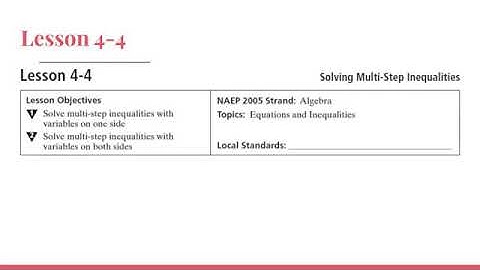 4-4 multi step inequalities
