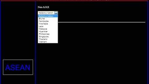 Demonstration of Asynchronous Javascript and XML (AJAX)