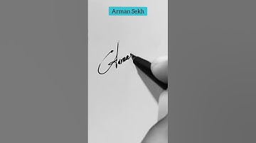 A signature style | Signature style of my name A | Signatures #shorts