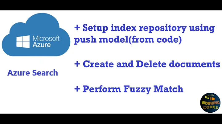 Azure search index setup using push model (from code)