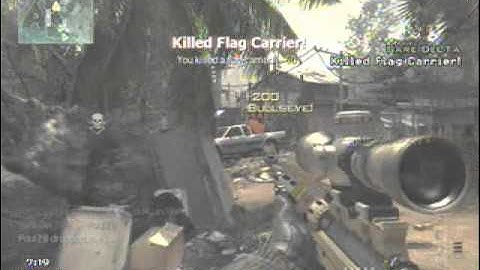 INSANE random throwing knife across the map on Team Defender! (Flag Carrier kill)