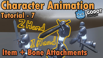 Godot 3D Character Animation 7 - Items and Bone Attachments