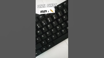 Typing trick !! shortcut code ( 1F589 )_Pencil Symbol | #asmr #keyboard #asmrkeyboard #computer