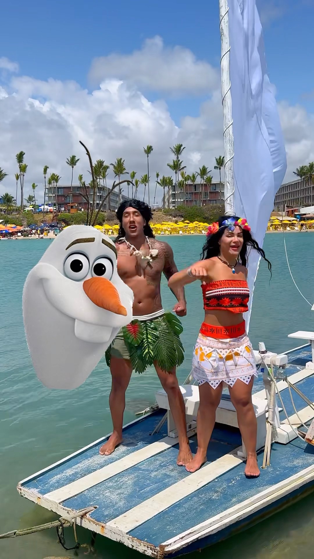 SAI PRA LÁ FROZZEN!​⁠@mayca.brasil #challenge #trend #moana #maui #funny #funnymemes #short