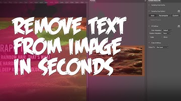 Remove Text from Image in Just Seconds using Photoshop Content Aware Fill