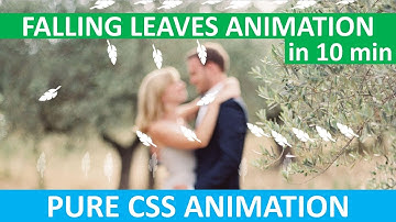 Falling Leaves Animation | Falling Snowflakes Animation | HTML & CSS | Pure CSS | No JavaScript