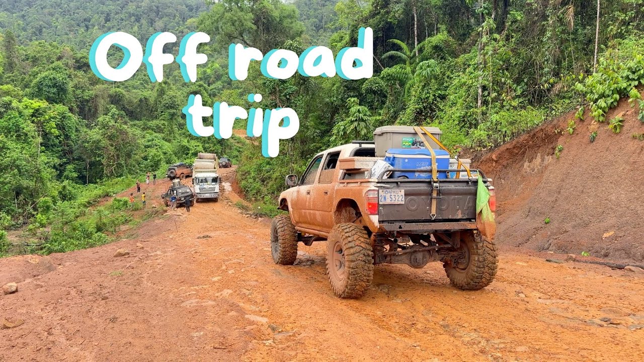 ដំណើរកំសាន្ត គ្រួសារឡាន Off-road Cambodia ភ្នំបូកគោតាមផ្លូវថ្មី //trip to bokor  mountain new road
