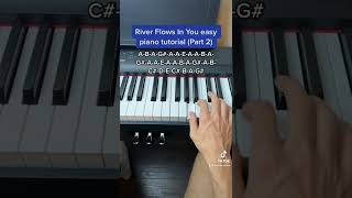 River Flows In You easy piano tutorial with note names! (Part 2)