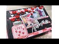 Red Love Scrapbook || Valentine's Day Special Scrapbook || The Craft Gallery India