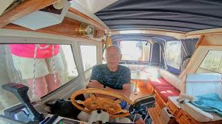 We leave the very beautiful Elbe-Weser shipping route near BHV and arrive in Elsfleth/Weser.