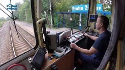 Praha hl. nádraží - Rudná u Prahy / POHLED NA PRÁCI STROJVEDOUCÍHO / HD KVALITA