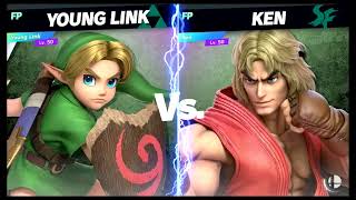 Super Smash Bros Ultimate Amiibo Fights – Young Link vs the World #74 Young Link vs Ken