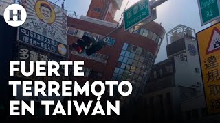 Terremoto de 7.5 sacude Taiwán: activan alerta de tsunami