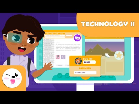 Technology II - Vocabulary for Kids - Internet, website, search engine, Wi-Fi, homepage, email...