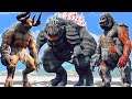 Monster-Verse || Zombie Gorilla vs Minotaur vs Godzilla - Epic Battle