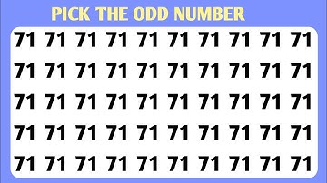 find the odd one out number and later challenge  | only  1%  can  solve it !"