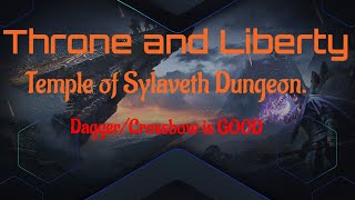 Throne and Liberty. Temple of Sylaveth OPEN WORLD Dungeon. Dagger and Crossbow. MERRY XMAS!