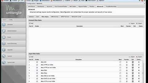 Untangle NG Firewall v10 changes - Part 3