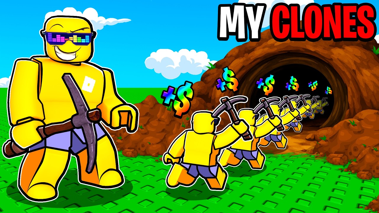 CLONING MYSELF to Mine INFINITE Ores in Roblox