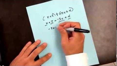 Adding and subtracting polynomials (part three of three parts).