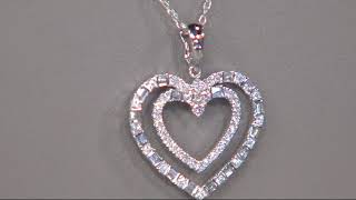 Diamond Heart Enhancer w/ Chain, 5/8 cttw, 14K by Affinity on QVC
