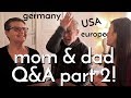 American Parents SPEAK GERMAN! Am I Different in Germany? - Q&A Part 2