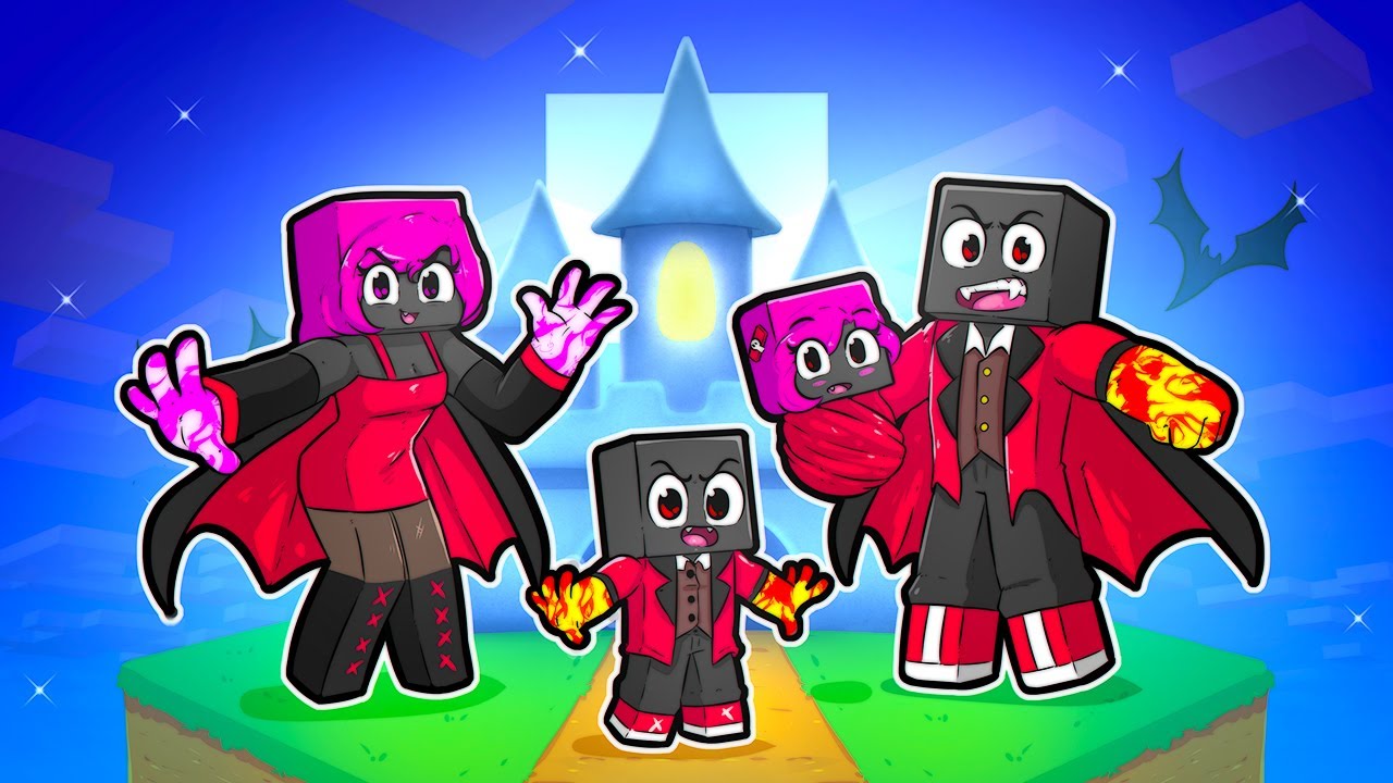 TENHO UMA FAMÍLIA DE VAMPIROS NO MINECRAFT