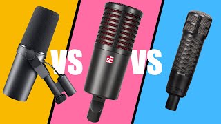 SE Dynacaster vs Shure SM7B vs EV RE320